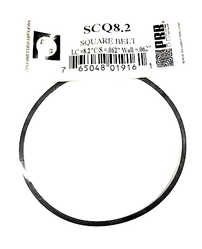 Drive Belt for Tape Players Russell PRB/EVG SCQ8.2 Square 8.2 X .062 X .062 INCH (1PC)