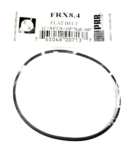 Drive Belt for Tape Players Flat Rubber FRX8.4 EVG/PRB (1PC) 8.4"I.C. X .135"C/S X .040" Wall