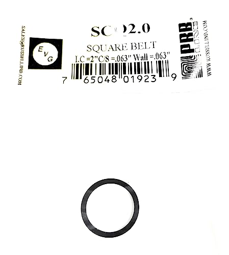Drive Belt for Tape Players Russell PRB/EVG SCQ2.0 Square 2.0 X .063 X .063 INCH (1PC)