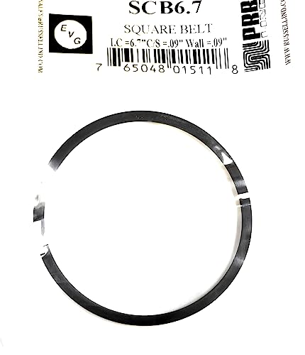 Drive Belt for Tape Players Russell/PRB EVG SCB6.7 Square 6.7 X.09 X .09 (1PC)