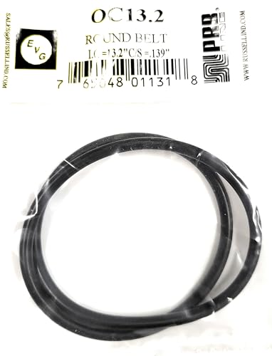 Drive Belt (Rubber Round Type) for Tape Player Replacement EVG/PRB (1PC) OC13.2 13.2" I.C X .139" C/S Diameter