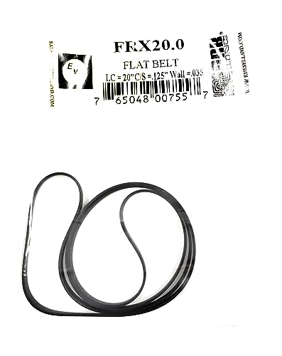 FRX20.0 Drive Belt for Record Player Phonograph (1PC) I.C. 20 INCH C/S .125 X Wall.035 INCH PRB EVG Flat Type