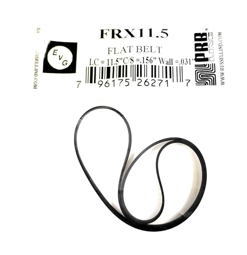 Drive Belt (Flat Rubber Type) Replacement for Tape Player EVG/PRB FRX11.5 (1PC) I.C. 11.5" X C/S .156" X Wall Thickness .031"