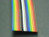 2 Feet, 16 Conductor Ribbon Cable, 28(7x36) AWG, 0.05" (1.27mm) Pitch Spacing