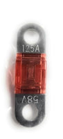 FUSE 125 AMP AUTOMOTIVE TYPE BOLT DOWN MIDA-125A 1.25" CENTER TO CENTER MOUNT HOLES 1/2 INCH WIDE OPTIFUSE MIDA-125A (ORANGE) (1PC)