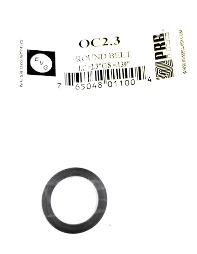 Drive Belt Round Rubber Type for Tape Player Replacement (1PC) OC2.3 EVG/PRB I.C. 2.3" X C/S .139"