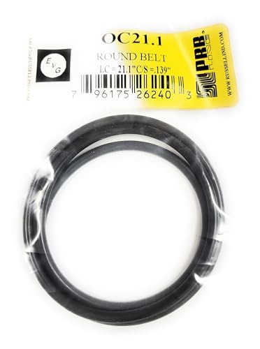 Drive Belt (Rubber Round Type) for Tape Player Replacement EVG/PRB (1PC) OC21.1 21.1" I.C X .139" C/S Diameter