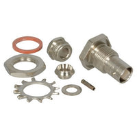 CONN,RF/COAXIAL BNC,STR,JACK, 50 OHM,BULKHD,PANEL MT(31-206)