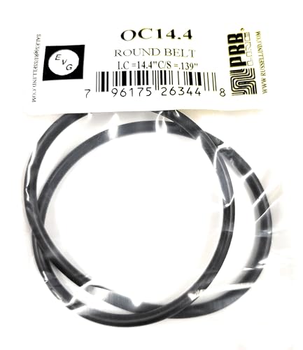Drive Belt (Round Rubber Type) for Replacement for Tape Player OC14.4 EVG/PRB (1PC) Size I.C. 14.4" X C/S .139" Thickness