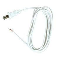 Philmore SPT1182-6WH 6 foot White AC Power Cord, SPT-18 AWG