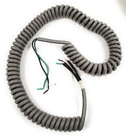 Retractable 3 Conductor Cable 18AWG Wire 40 INCHES to 15FT MAX Gray Outside Jacket (1 PC) EC183-CL Cable Science
