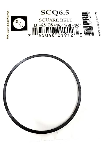 Drive Belt for Tape Players Russell PRB/EVG SCQ6.5 Square 6.5 X .063 X .063 INCH (1PC)