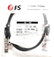 SFPP-PC02 7 FT (2 Meter) 10 GIG SFP + Passive Direct Attach Copper TWINAX Cable (1PC) FS Data Center Cloud Connect