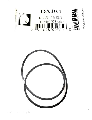 Drive Belt (Rubber Round Type) EVG/PRB OA10.1 I.C. 10.1" X C/S .070" Thick (1PC) for Tape Player Replacement