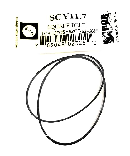 SCY11.7 Drive Belt for Tape Player Square Type 11.7" I.C 038" Wall X .039" C.S. (1PC) PRB EVG