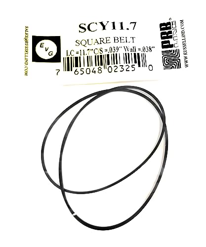 100-Piece Assortment Of Square Rubber Drive Belts For Cassette Player & Recorder Repair