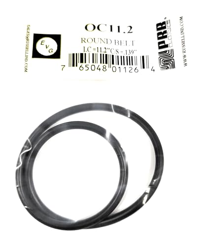 Drive Belt (Rubber Round Type) EVG/PRB OC11.2 I.C. 11.2" X C/S .139" Thick (1PC) for Tape Player Replacement