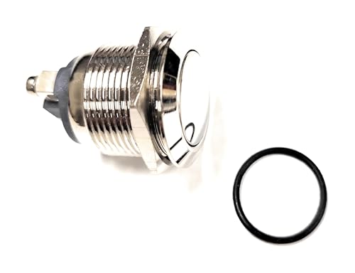 Anti-Vandal Push Button Switch, 19mm, Momentary, 4 Amp, Normally Open, Single Pack