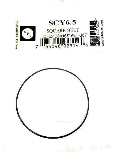 SCY6.5 Drive Belt for Tape Player (1PC) I.C. 6.5 INCH C/S .036 X Wall.036 INCH PRB EVG Square Type Cut