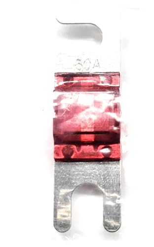 Fuse 50 AMP Automotive Type Bolt Down MID-50A 1.25" Center to Center Mount Holes 1/2 INCH Wide OPTIFUSE MID-50A (RED) (1PC)