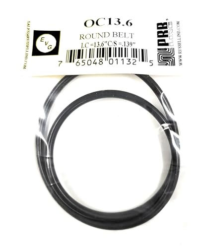Drive Belt (Rubber Round Type) for Tape Player Replacement EVG/PRB (1PC) OC13.6 13.6" I.C X .139" C/S Diameter
