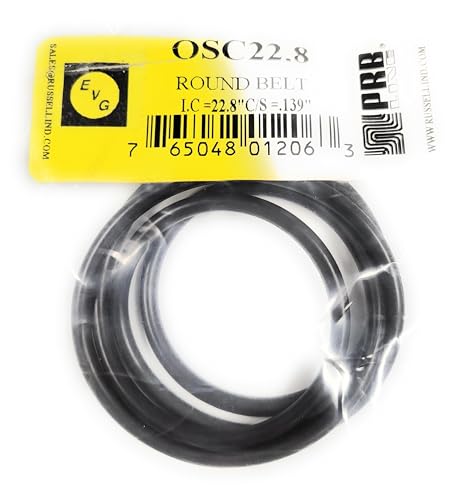 Drive Belt (Rubber Round Type) for Tape Player Replacement EVG/PRB (1PC) OSC22.8 22.8" I.C X .139" C/S Diameter