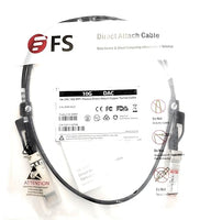 SFPP-PC01 3.3 FT (1 Meter) 10 GIG SFP + Passive Direct Attach Cable Copper TWINAX Cable (1PC) FS Data Center Cloud Connect