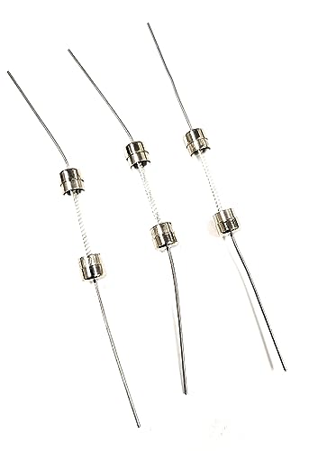 10 AMP 32V SLO BLO FUSES 3 AG Glass Wire Leads Pigtail 1.25 X .250 INCH (3PCS)