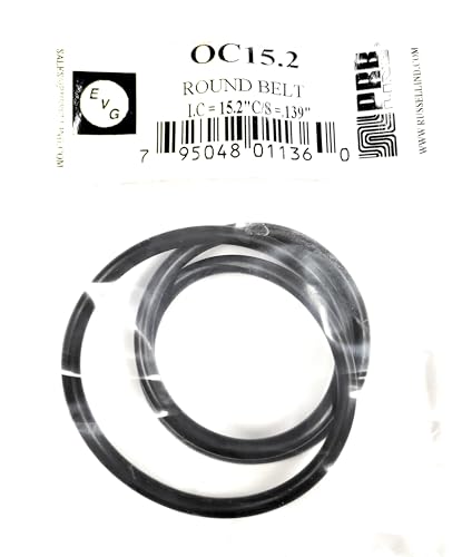 Drive Belt (Round Rubber Type) for Replacement for Tape Player OC15.2 EVG/PRB (1PC) Size I.C. 15.2" X C/S .139" Thickness