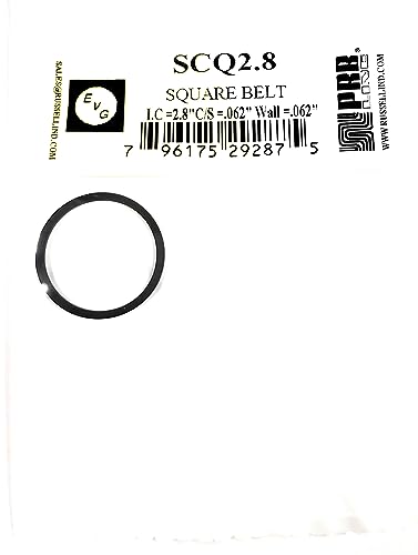 SCQ2.8 Drive Belt for CD/Tape Player (1PC) I.C. 2.8 INCH C/S .062 X Wall .062 INCH PRB EVG Square Type