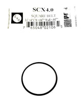 Drive Belt (Square Rubber Type) Replacement for Tape Player EVG/PRB SCX4.0 (1PC) I.C. 4.0" X C/S .047" X Wall Thickness .047"