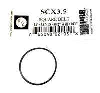 SCX3.5 Drive Belt for Tape Player Square Type 3.5" I.C 042" Wall X .042" C.S. (1PC) PRB EVG