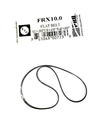 FRX10.0 Drive Belt for Record Player Phonograph (1PC) I.C. 10 INCH C/S .115 X Wall .035 INCH PRB EVG Flat Type