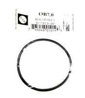 OB7.0, Rubber Round Belt, for Replacement for Tape Player I.C=7.0", C/S=.103"