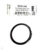 TURNTABLE IDLER TIRE REPLACEMENT FOR PHONOGRAPH RECORD PLAYER (1PC) FITS MODELS 1433 1472-01 PRB/EVG STC1.96 DIMENSIONS 1.96" O.D. X HEIGHT .14" X WALL .12" X I. D. 1.68" FITS ON TIGHT LIKE A TIRE