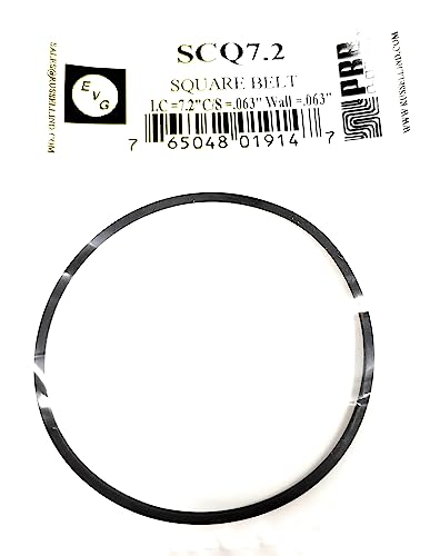 Drive Belt for Tape Players Russell PRB/EVG SCQ7.2 Square 7.2 X .063 X .063 INCH (1PC)
