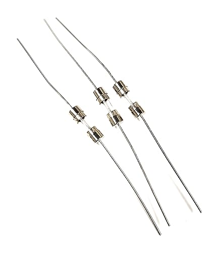 Fuse 230002 2AMP 2 AMP Pigtail Wire Leads 250V SLO BLO 2AG Glass Body (3PCS) LITTELFUSE 15MM X 4.8MM Body