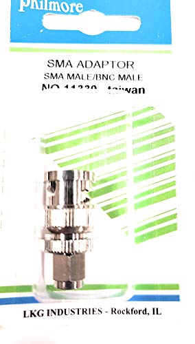 11330 LKG PHILMORE BNC M to SMA M Adapter BNC (Male) to SMA (Male) RF Adapter Amateur Radio