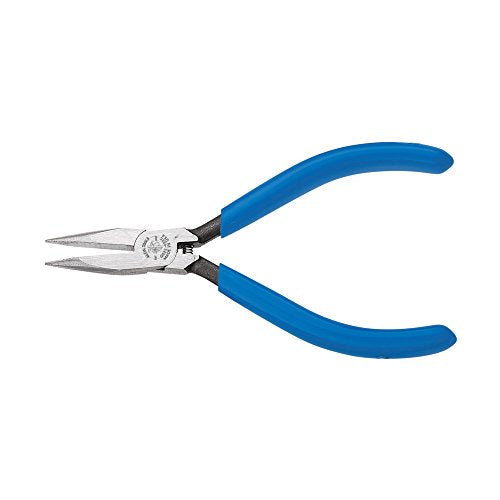 Klein Tools D322-41/2C Electronics Pliers, Slim Long-Nose, Spring-Loaded, Polished Jaws