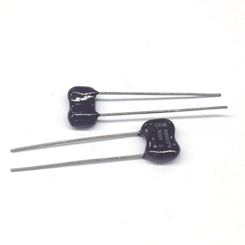 CDM1000J100V Silver MICA Capacitors 1000pf 100V +/- 5% Tolerance (2 pieces)