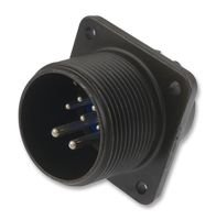 Circular Connector, 97 Series, Box Mount Receptacle, 7 Contacts, Solder Pin, Threaded, 20-15