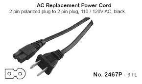 Philmore 2467P AC Power Cord for Cassette Recorders