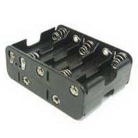 BH3103 Battery Holder AA (10) Cell Black Plastic with Solder Connector
