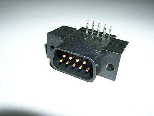 D-Sub Connector 9 PIN MALE RIGHT ANGLE PLASTIC .590" FOOTPRINT P9P-01
