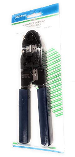 WS210 CRIMP TOOL 10 CONDUCTOR MODULAR CUTS STRIPS CRIMPS RJ50