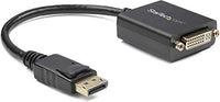StarTech.com DisplayPort to DVI-D Adapter - 1920x1200 - Passive DVI Video Converter with Latching DP Connector (DP2DVI2),Black