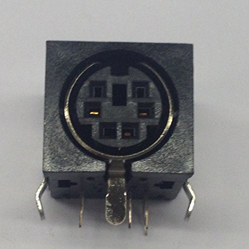 TCS7967-16-0220 6 Pin Mini-DIN Connector Right Angle PC Mount (1 piece)