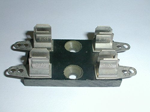 Bussmann 4408 Fuse Block 2 Pole for 1/4 x 1-1/4 Fuses with Solder Terminals on a Phenolic Base (1 piece)