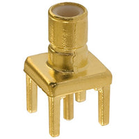 Johnson Components 131-1701-201 RF Connectors / Coaxial Connectors SMB STRAIGHT JACK PCB GOLD PLATED .155"