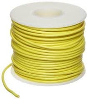 18M-100-YELLOW 18AWG MILW76D TYPE MW YELLOW STRANDED (16X30) HOOKUP WIRE 100 FOOT ROLL 1000V 80C